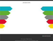 Tablet Screenshot of ioculus.com